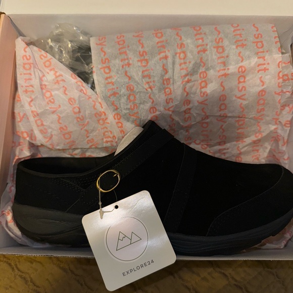 NWT Easy Spirit “Equinox” Black Suede Mules Size 11M - Picture 7 of 7